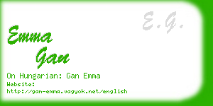 emma gan business card